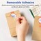 Avery Matte White Removable Wraparound Labels with Sure Feed Technology, Print-to-the-Edge, 1.5" x 7.75"